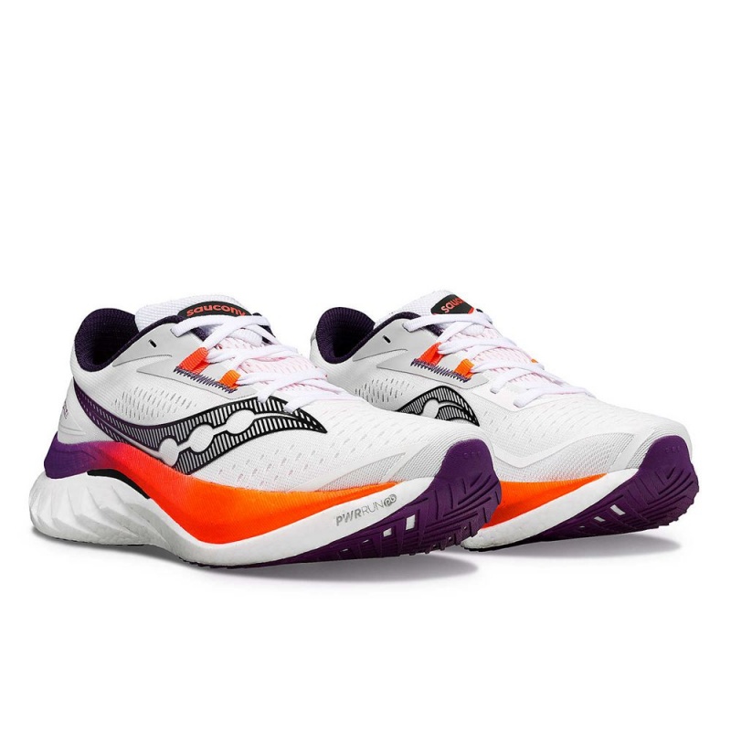 Saucony Endorphin Speed 4 White/ViZiOrange | 296381-RPT