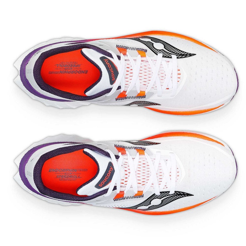 Saucony Endorphin Speed 4 White/ViZiOrange | 296381-RPT