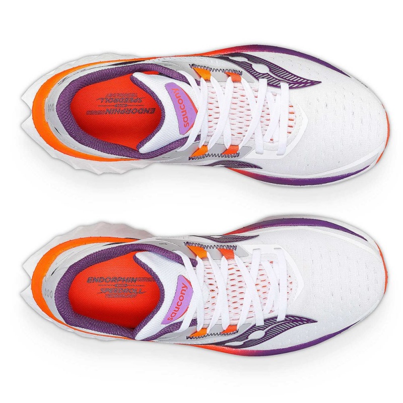 Saucony Endorphin Speed 4 White/Violet | 673802-YUB