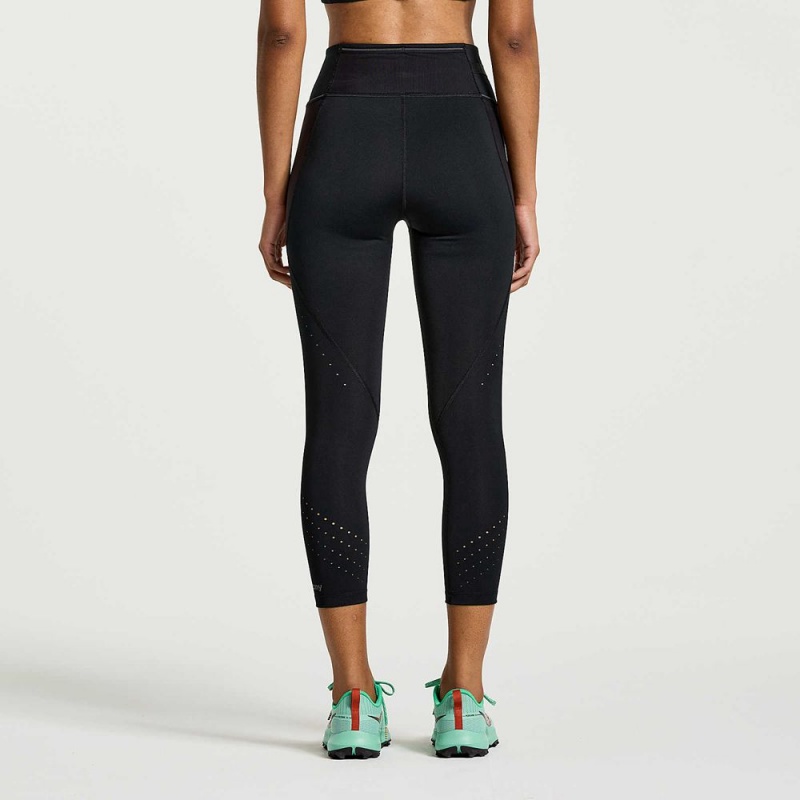 Saucony Explorer Utility Crop Tight Black | 784035-BIY