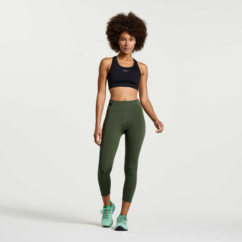 Saucony Explorer Utility Crop Tight Climbing Ivy | 369105-BJV