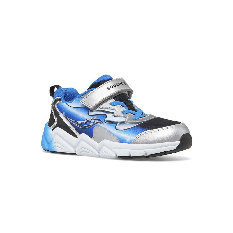 Saucony Flash 3.0 A/C Sneaker Black/Blue/Chrome | 194520-GFC