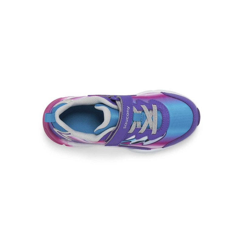 Saucony Flash 3.0 A/C Sneaker Teal/Purple/Chrome | 039726-KVD