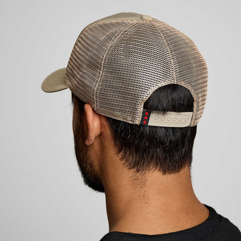 Saucony Foamie Trucker Hat Coffee Graphic | 024153-CWO