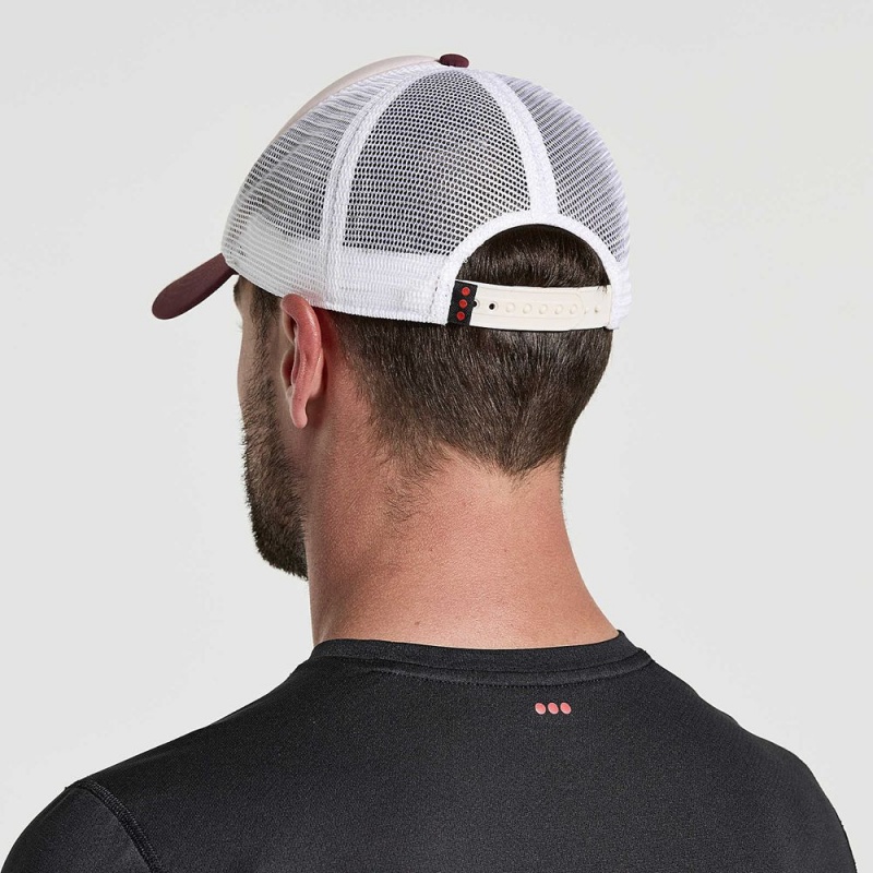 Saucony Foamie Trucker Hat Stone Graphic | 268351-JQD