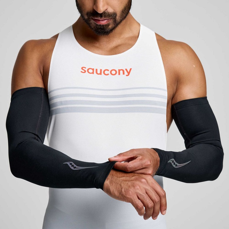 Saucony Fortify Arm Sleeves Black Graphic | 983147-NQI