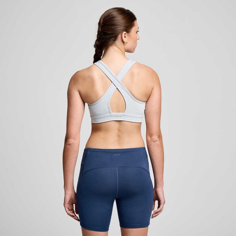 Saucony Fortify Bra Granite Heather | 567134-ZYB