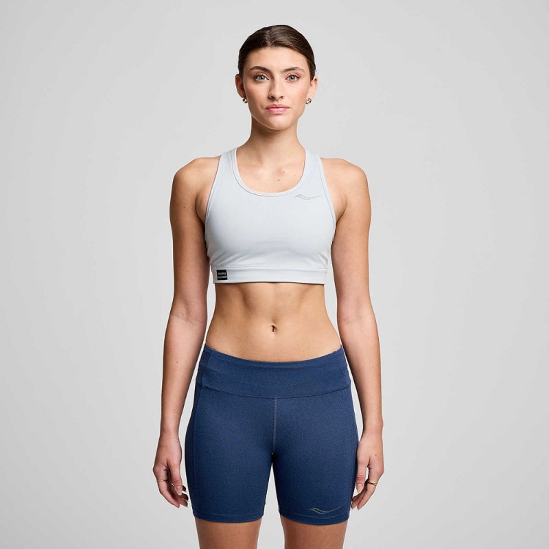 Saucony Fortify Bra Granite Heather | 567134-ZYB