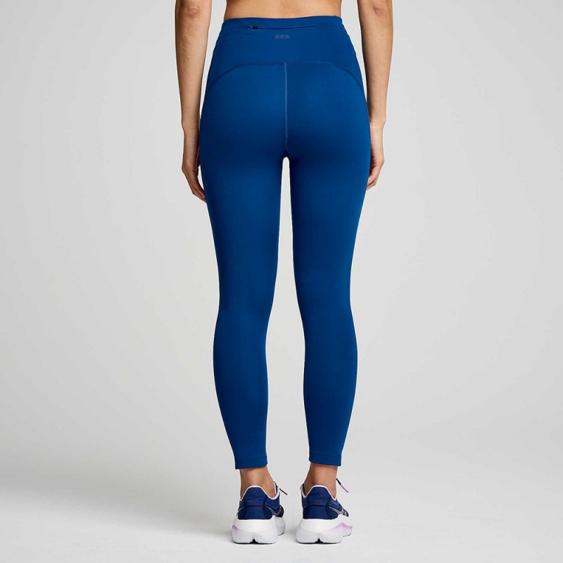 Saucony Fortify Crop Tight Indigo | 891074-LVK