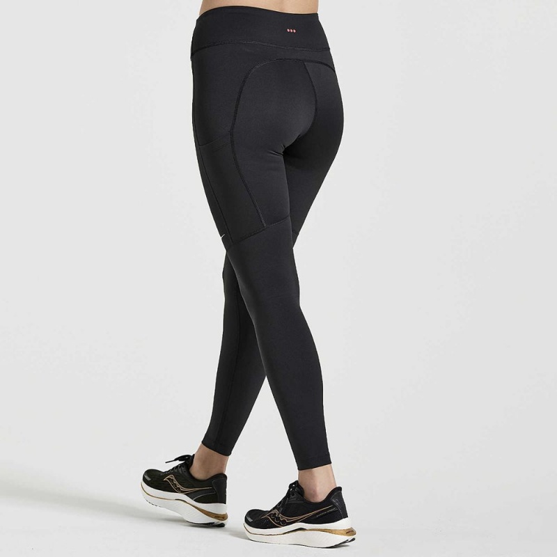 Saucony Fortify Tight Black | 625943-CNJ