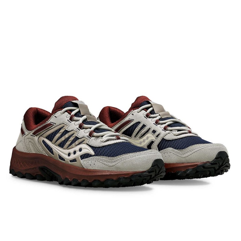 Saucony Grid Peak Navy/Brown | 936574-KBJ