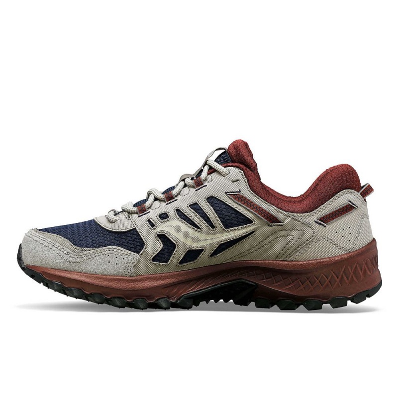 Saucony Grid Peak Navy/Brown | 936574-KBJ