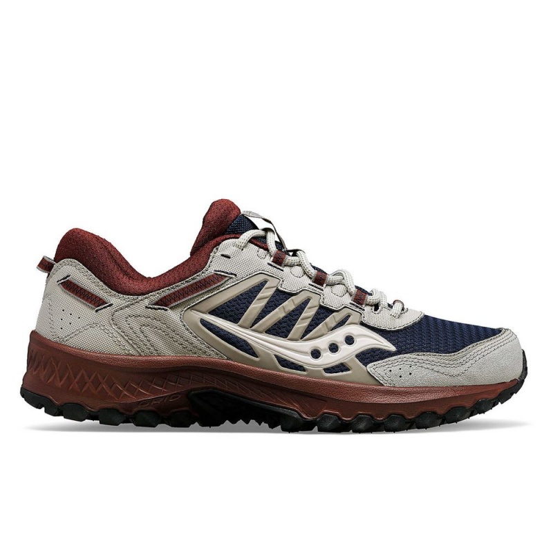 Saucony Grid Peak Navy/Brown | 936574-KBJ