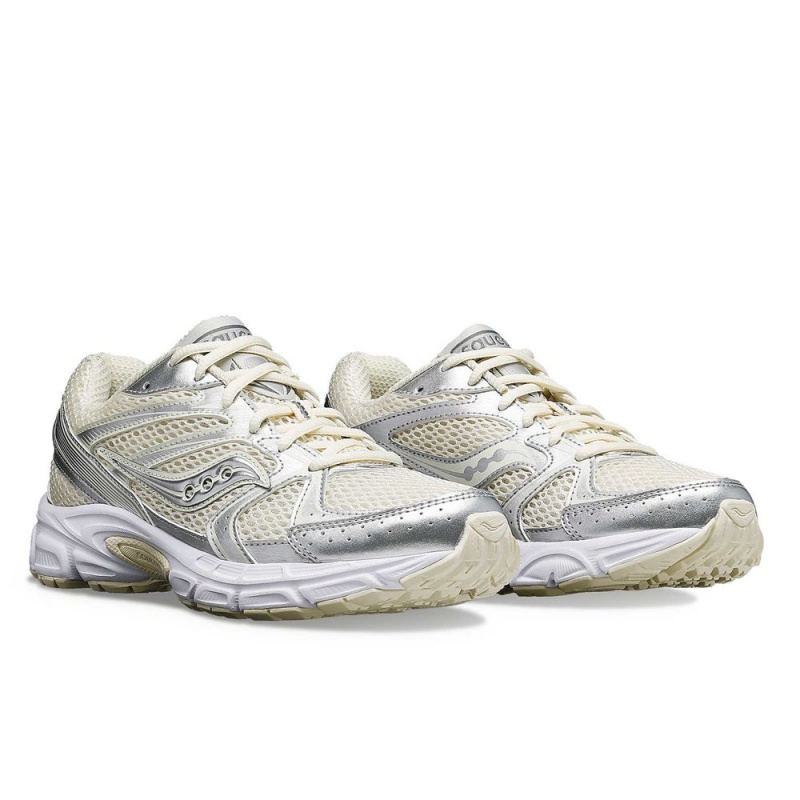 Saucony Grid Ride Millennium Cream/Silver | 653291-EHD