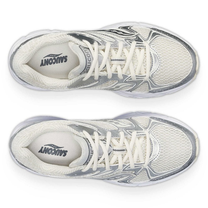 Saucony Grid Ride Millennium Cream/Silver | 653291-EHD