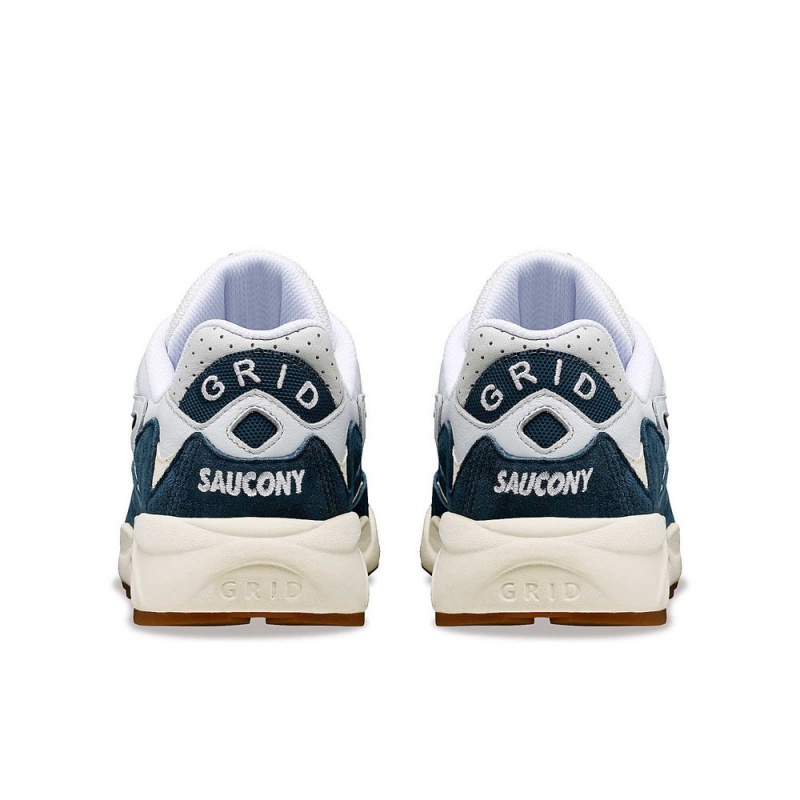 Saucony Grid Shadow 2 Ivy Prep White/Navy | 971853-DCK