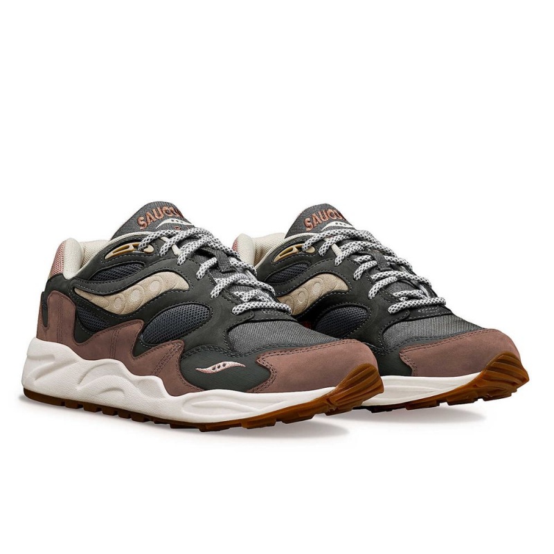 Saucony Grid Shadow 2 Secure Grey/Brown | 986723-LMS