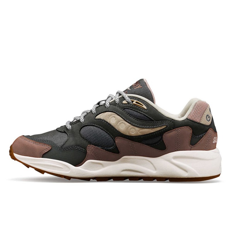 Saucony Grid Shadow 2 Secure Grey/Brown | 986723-LMS