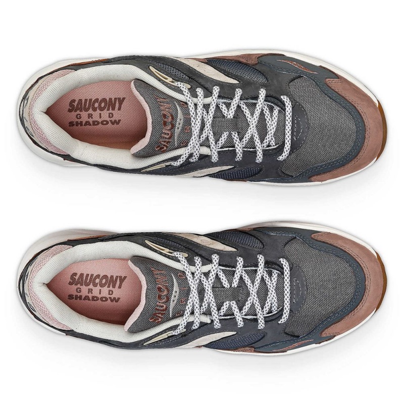 Saucony Grid Shadow 2 Secure Grey/Brown | 986723-LMS