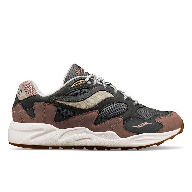 Saucony Grid Shadow 2 Secure Grey/Brown | 986723-LMS