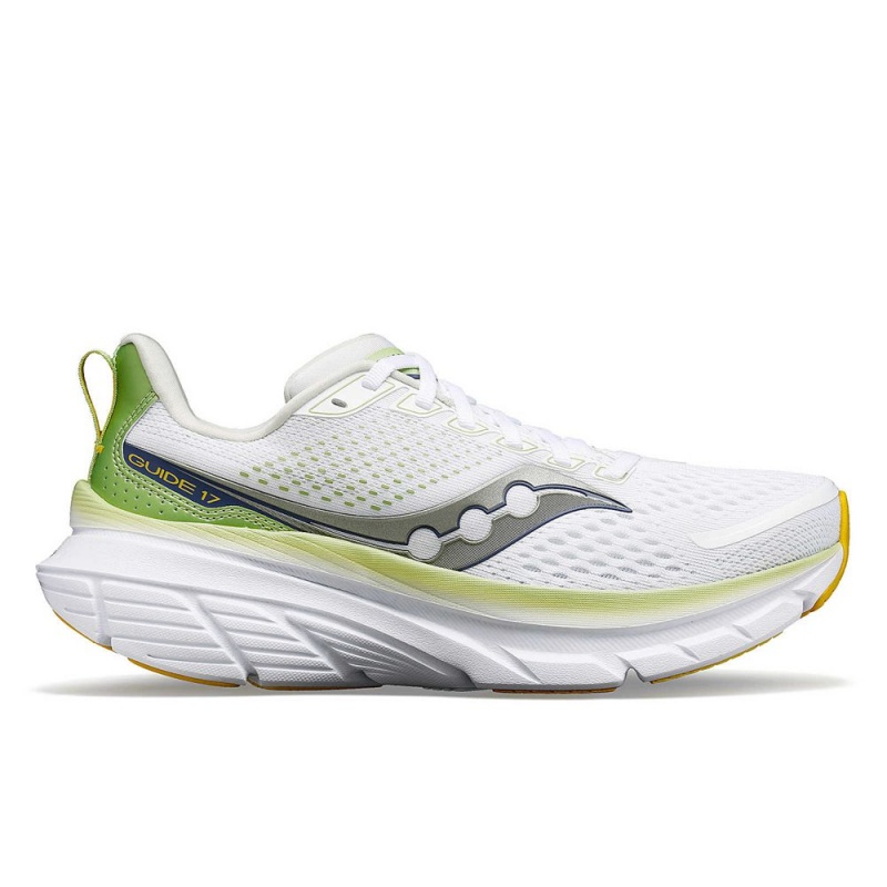 Saucony Guide 17 White/Fern | 569240-EUR