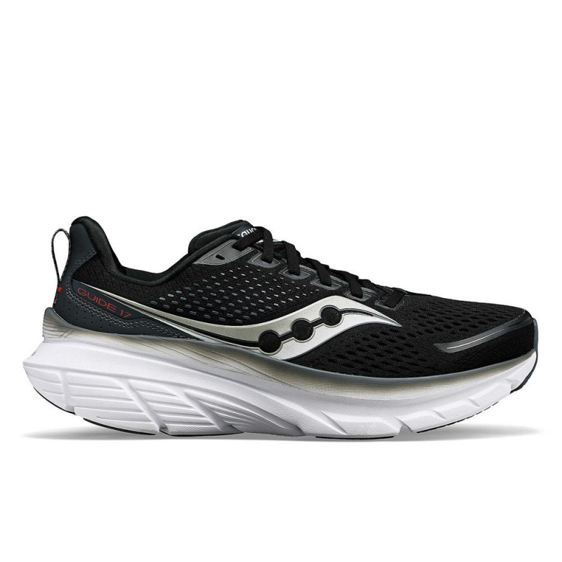 Saucony Guide 17 Wide Black/White | 620849-KJL