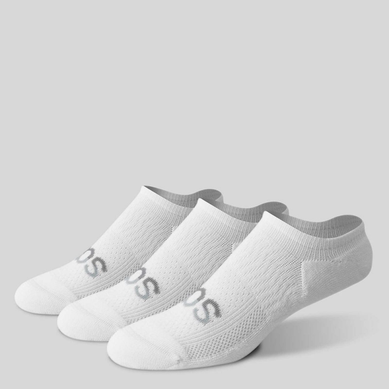 Saucony Inferno Cushion Sneaker 3-Pack Sock White | 517923-VCT