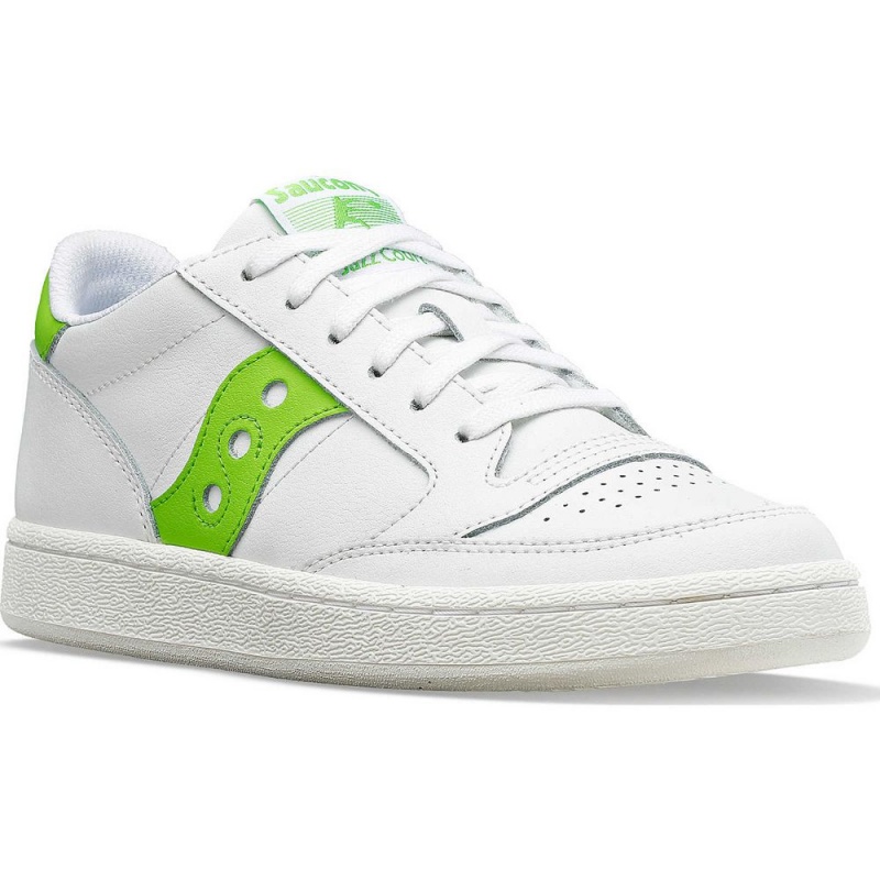 Saucony Jazz Court Pu White/Green | 097145-BRT