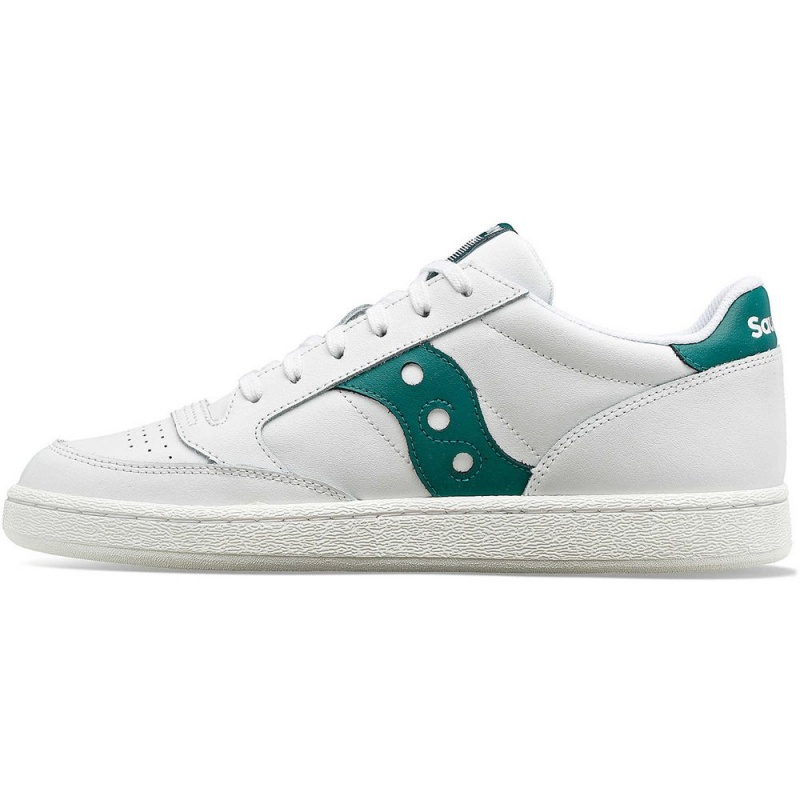 Saucony Jazz Court Pu White/Green | 621809-FLQ