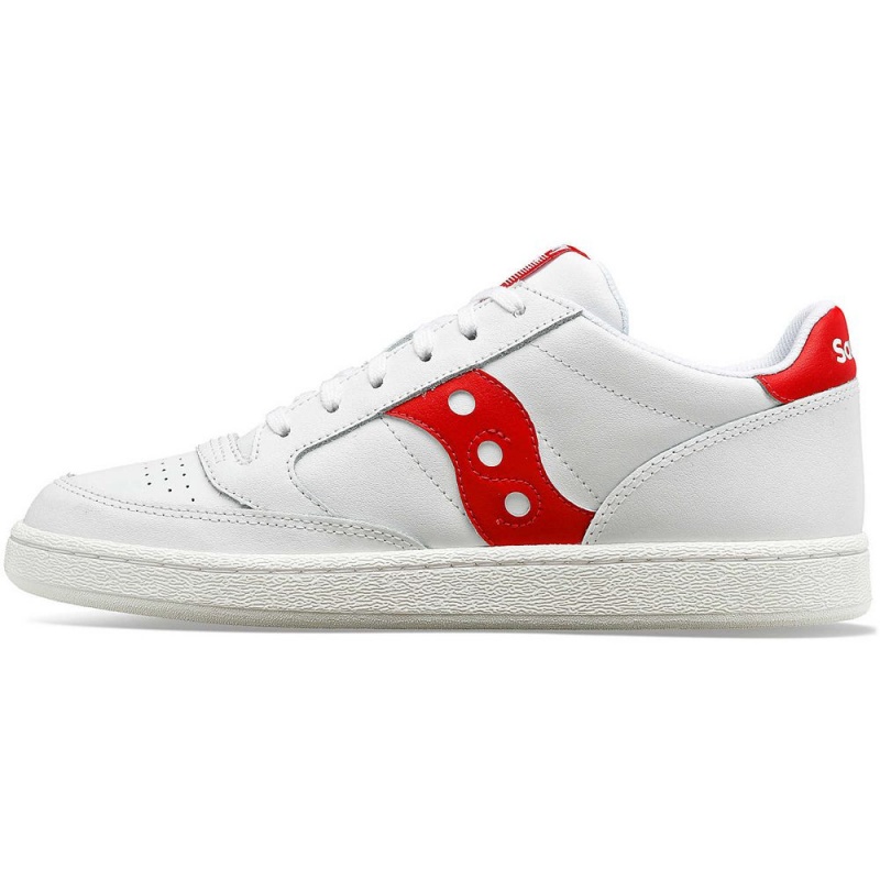 Saucony Jazz Court Pu White/Red | 813092-RLE