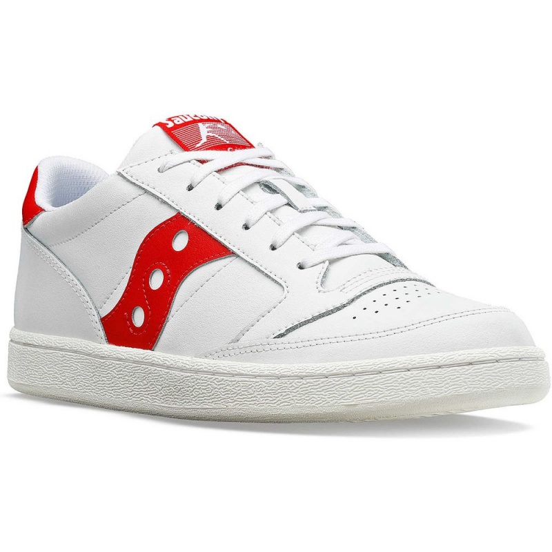 Saucony Jazz Court Pu White/Red | 813092-RLE