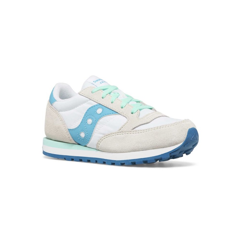 Saucony Jazz Original Sneaker White/Blue/Green | 217654-UOE