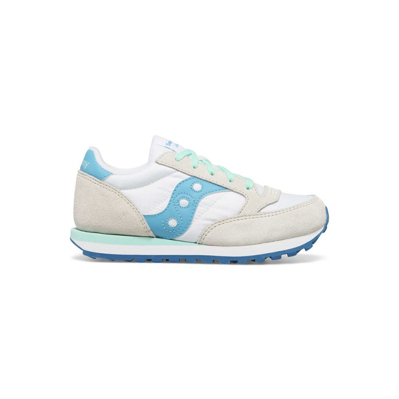 Saucony Jazz Original Sneaker White/Blue/Green | 217654-UOE