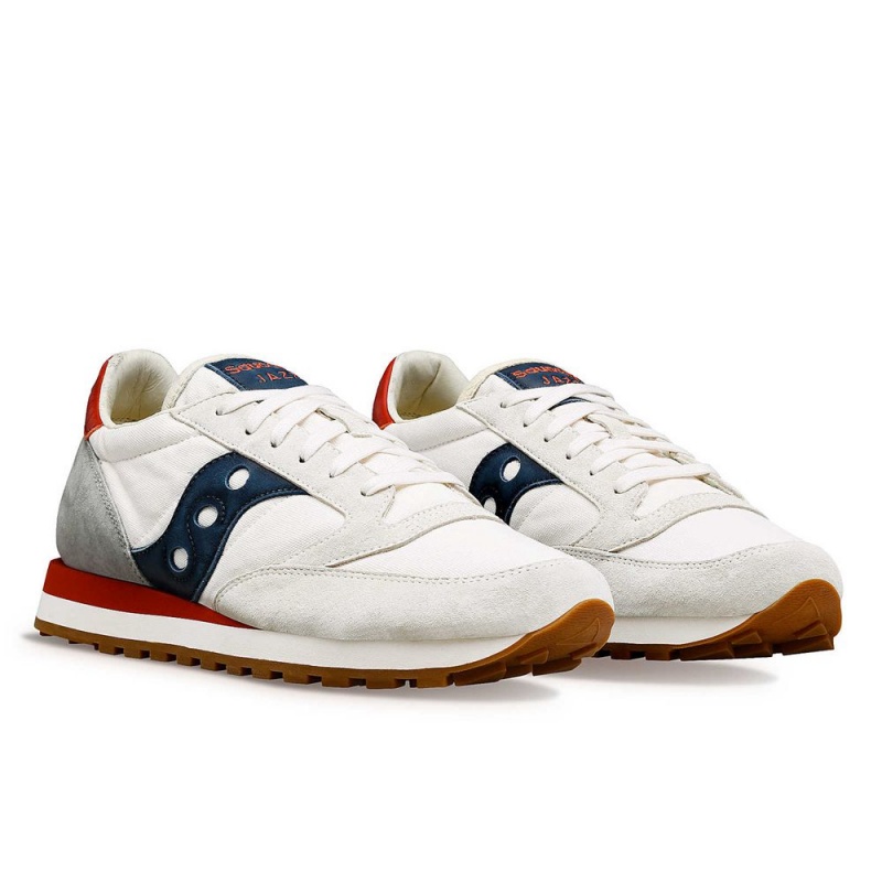 Saucony Jazz Original Stonewash White/Navy | 725968-ALJ