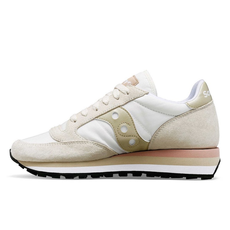 Saucony Jazz Triple Light Grey/Gold | 746291-XDO