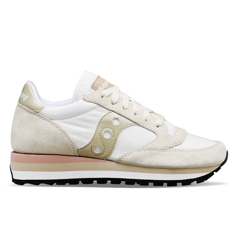 Saucony Jazz Triple Light Grey/Gold | 746291-XDO