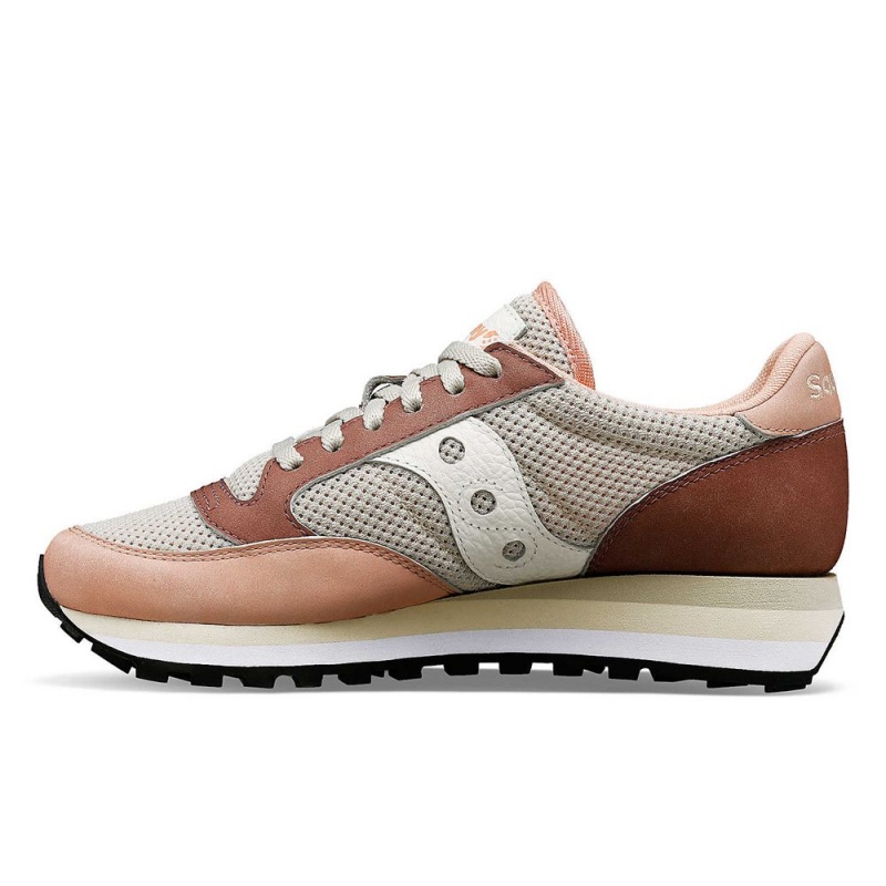 Saucony Jazz Triple Light Grey/Pink | 931682-ZPR