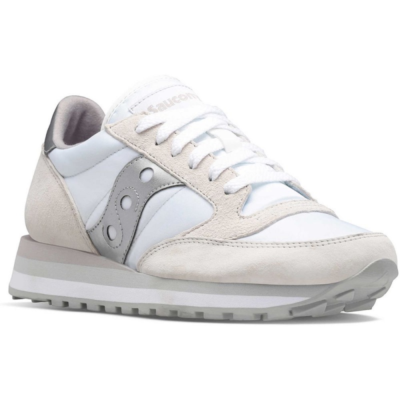 Saucony Jazz Triple White/Silver | 625309-HBW