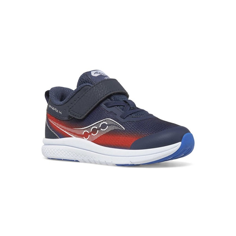 Saucony Kinvara 14 A/C Jr. Sneaker Navy/Red | 305678-LXO