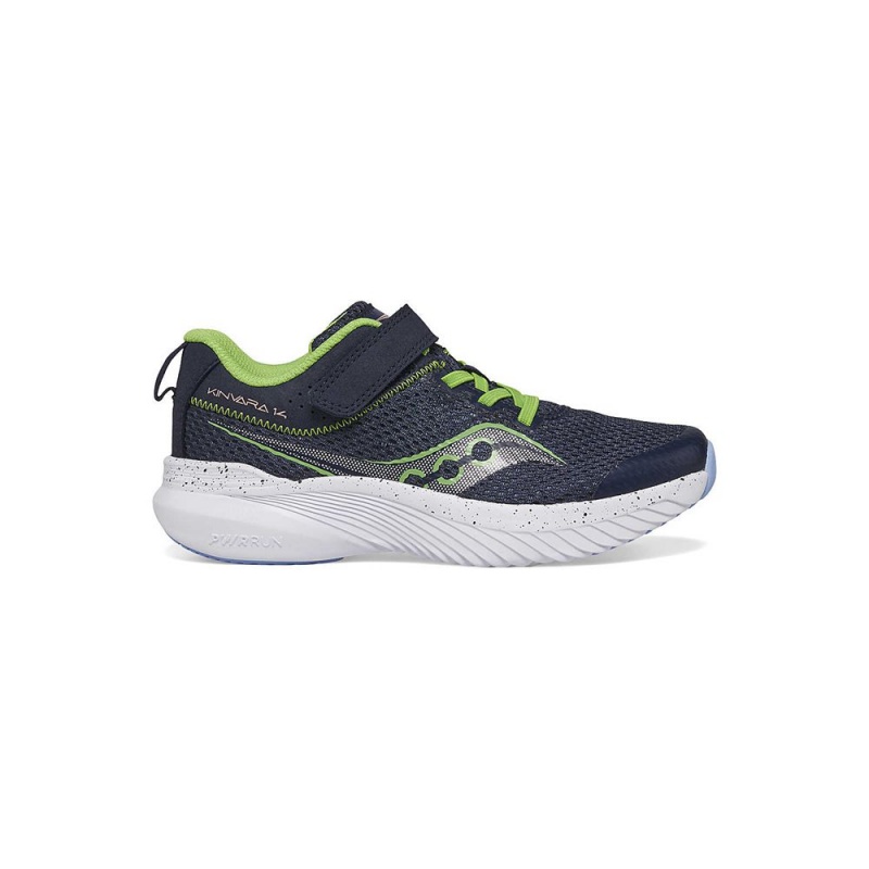 Saucony Kinvara 14 A/C Sneaker Navy/Green | 210569-LTW