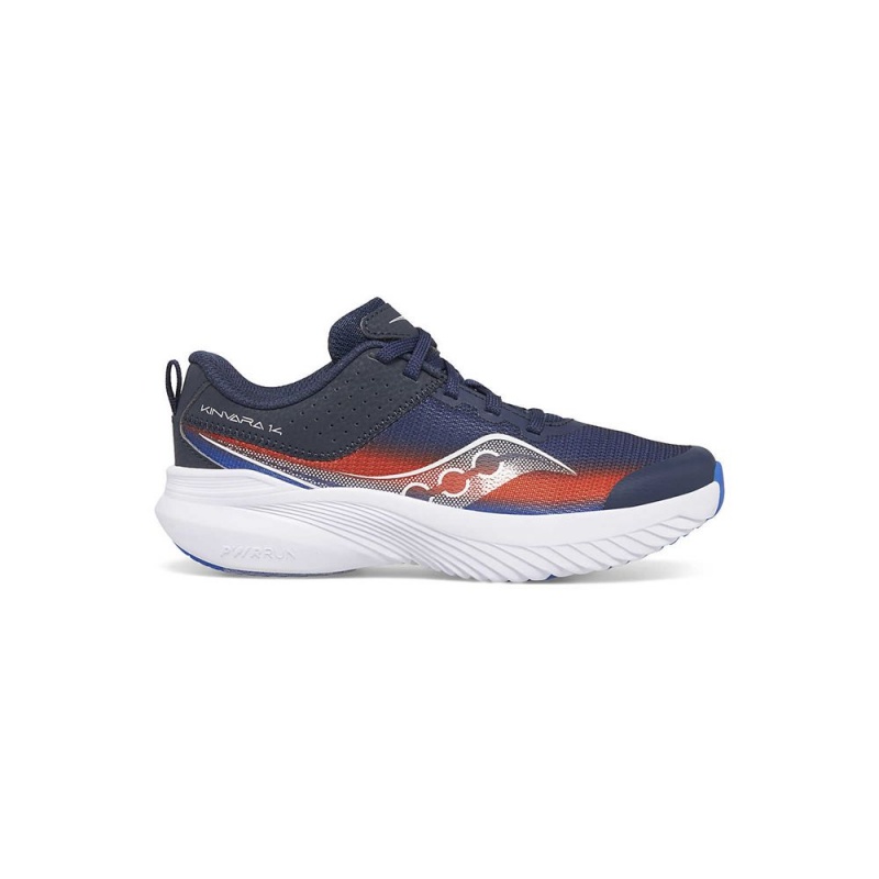 Saucony Kinvara 14 Sneaker Navy/Red | 951087-OVJ