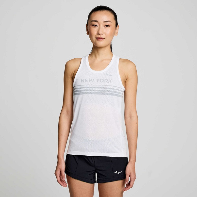 Saucony New York Stopwatch Singlet New York 2023 | 325180-XVK