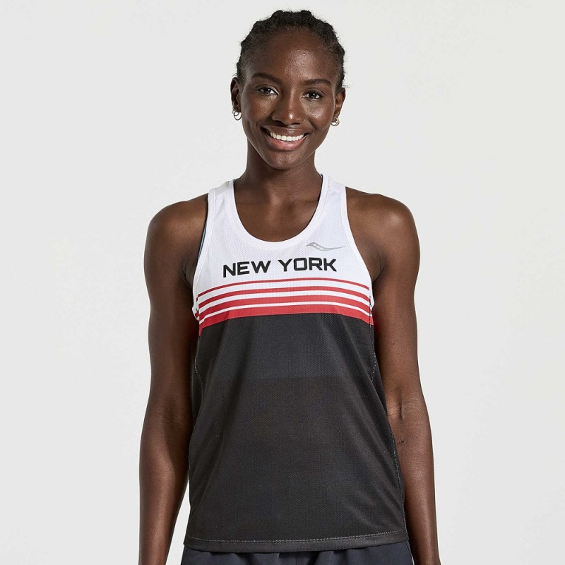 Saucony Nyc Stopwatch Singlet New York 2022 | 579146-PVQ