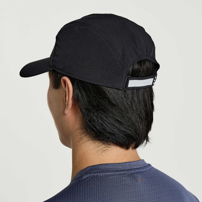 Saucony Outpace Hat Black | 048156-ZVL