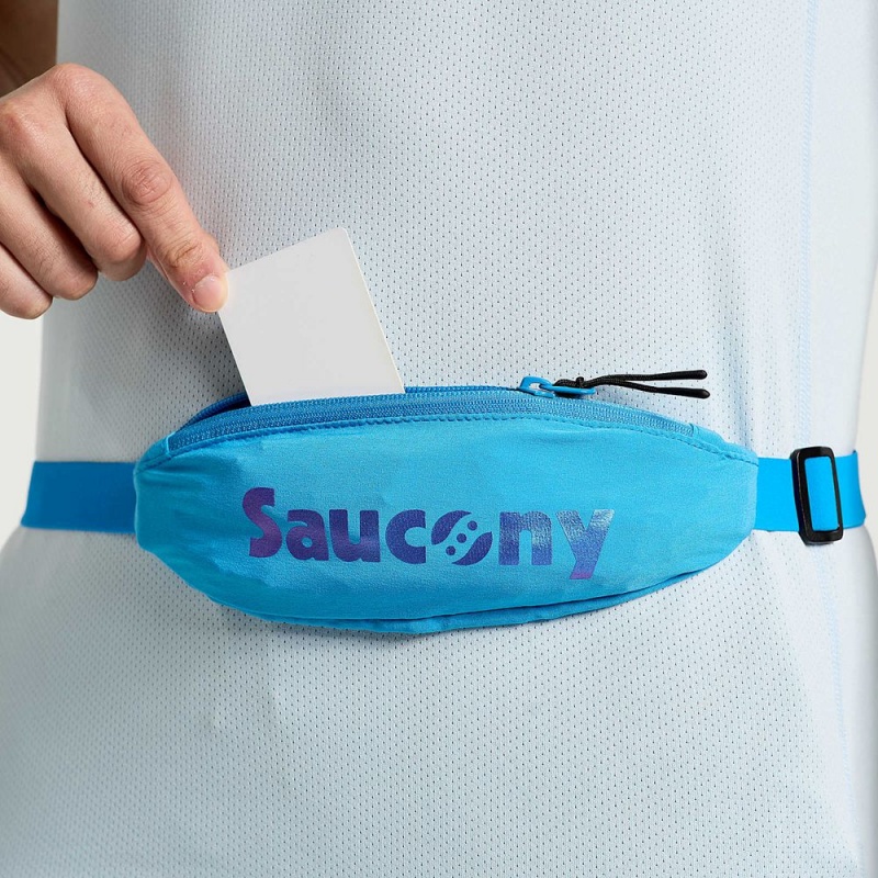 Saucony Outpace Run Belt Azure | 145860-UFQ