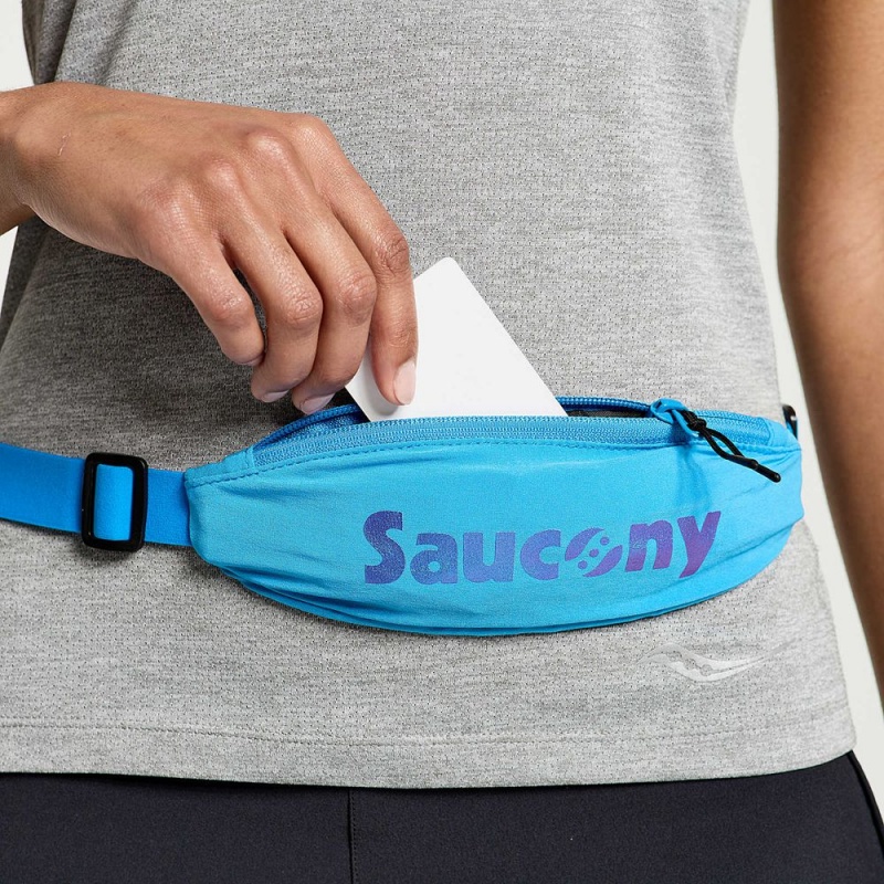 Saucony Outpace Run Belt Azure | 145860-UFQ