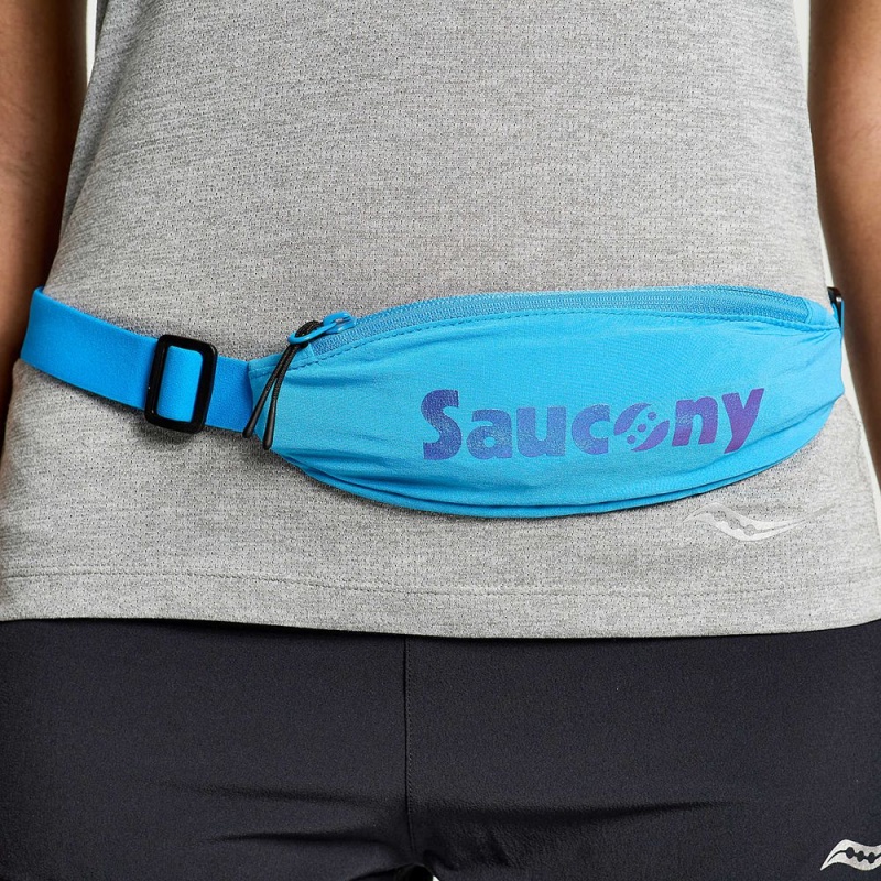 Saucony Outpace Run Belt Azure | 145860-UFQ