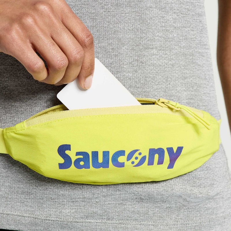 Saucony Outpace Run Belt Citron | 829054-YGR