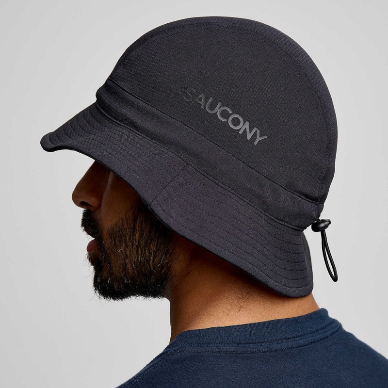 Saucony Peregrine Bucket Hat Black | 708426-BVG