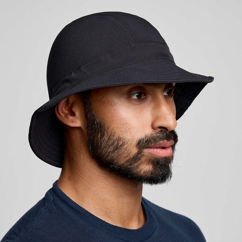 Saucony Peregrine Bucket Hat Black | 708426-BVG